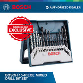 Bosch 15-piece mixed drill bit set